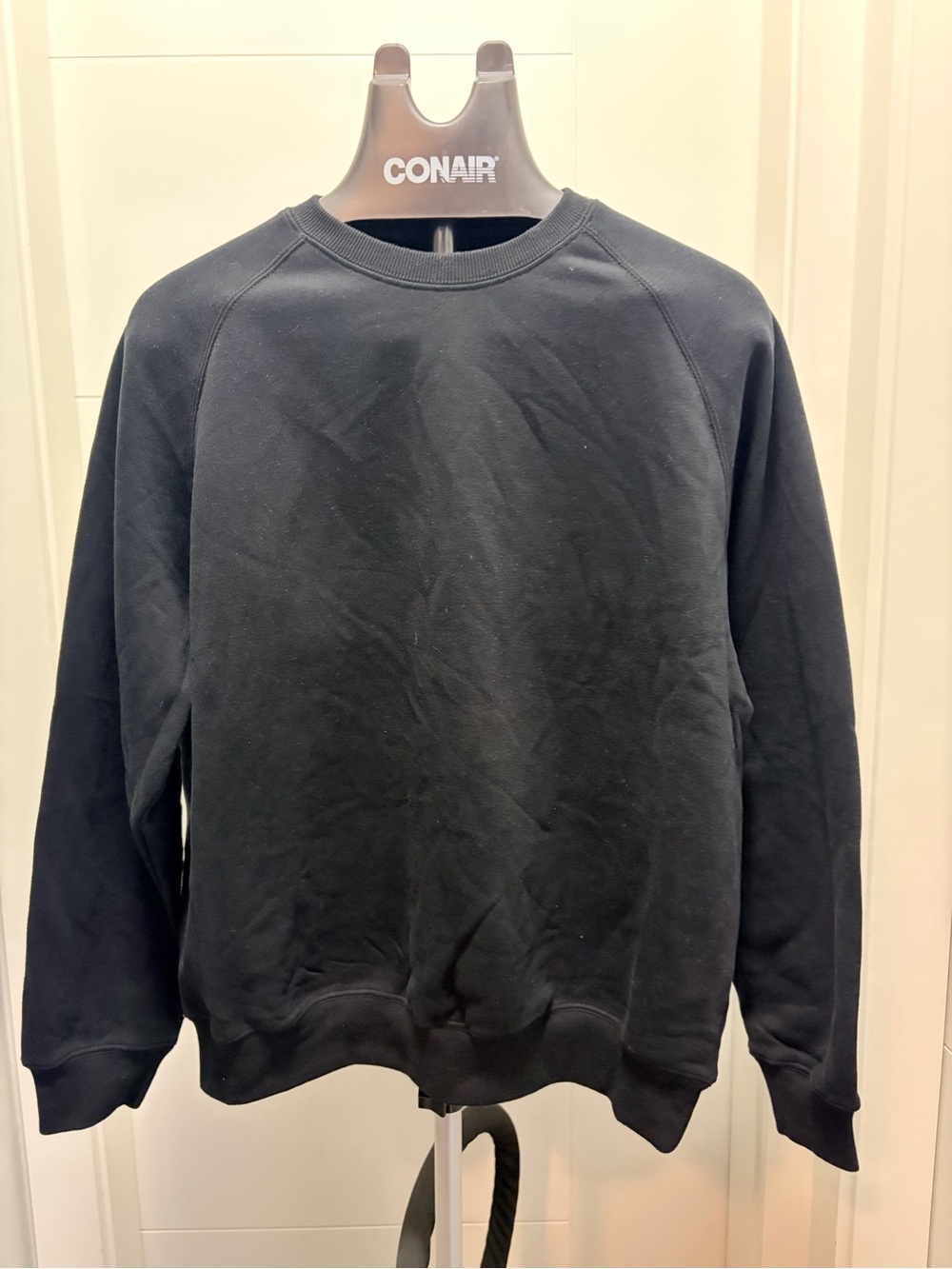 Black Crewneck Sweater - Women's Classic Scoop